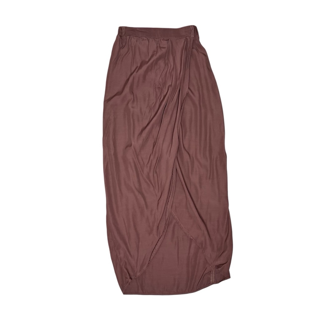 High Waist Earth Pink Skirt with Belt Loop Size S